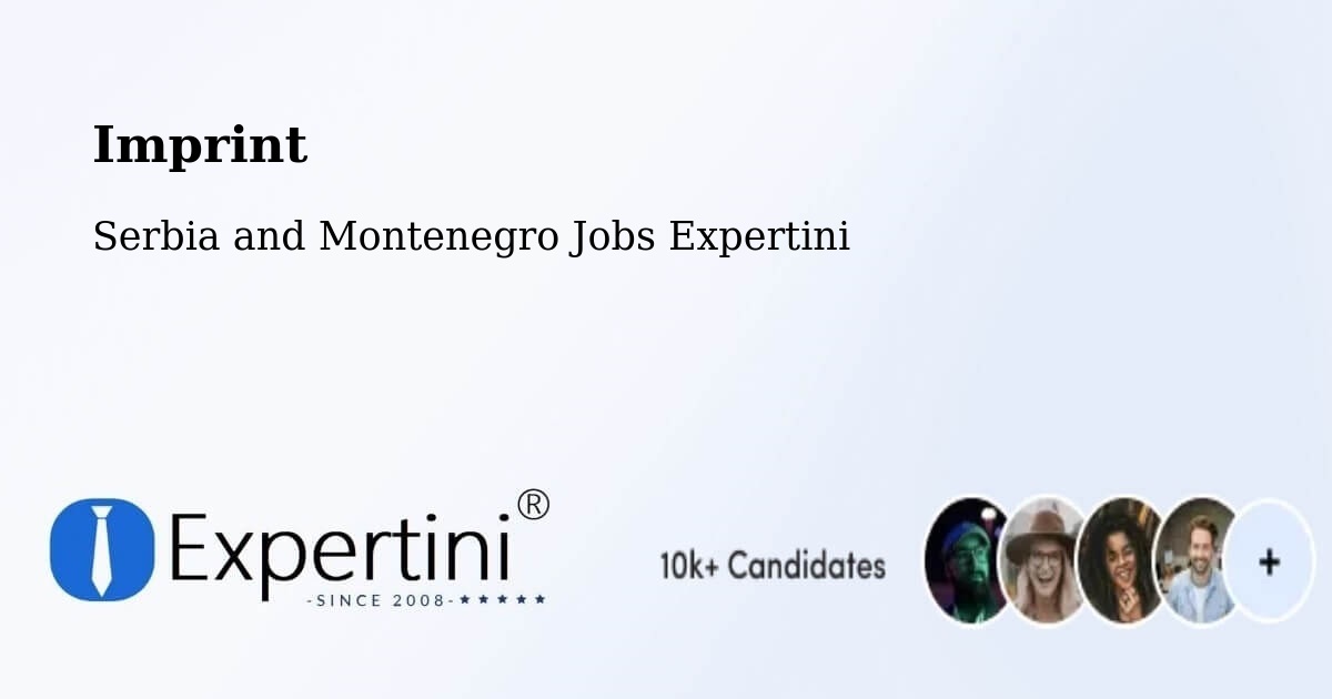 Imprint – Goderich - Serbia and Montenegro Jobs Expertini