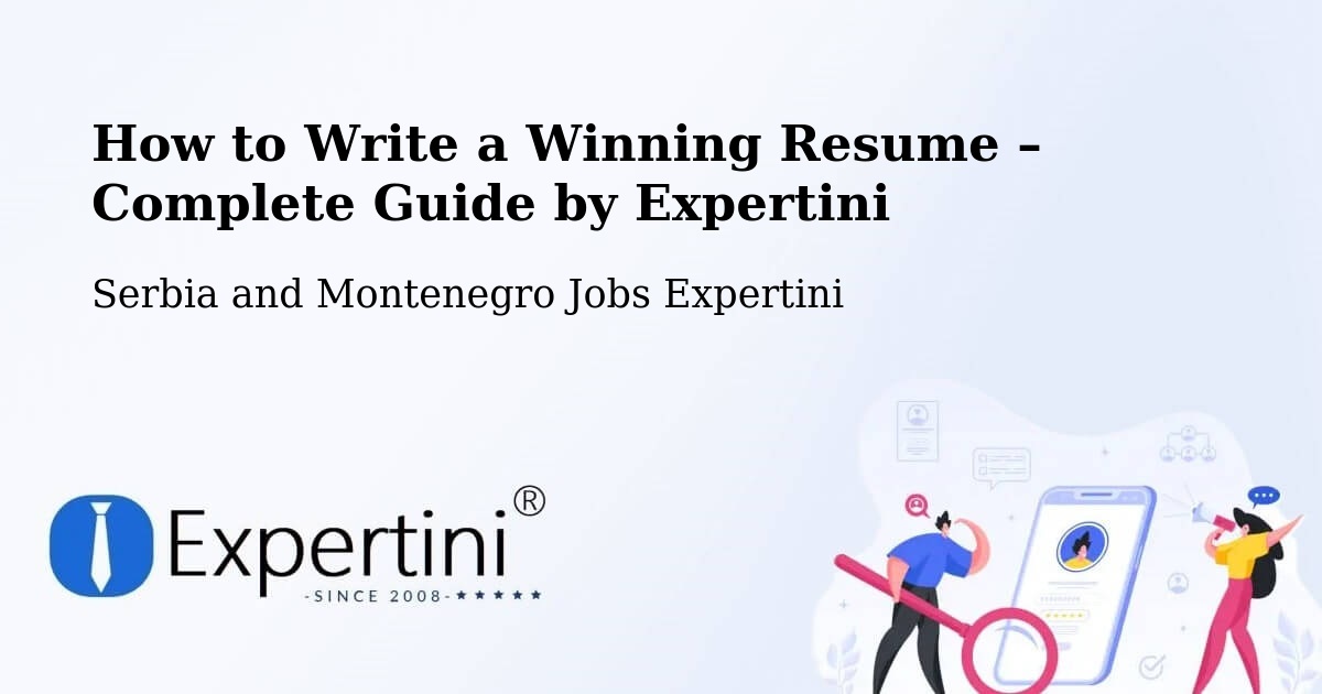 Resume Writing Guide for Job Seekers – Goderich - Goderich, Serbia and Montenegro Jobs Expertini